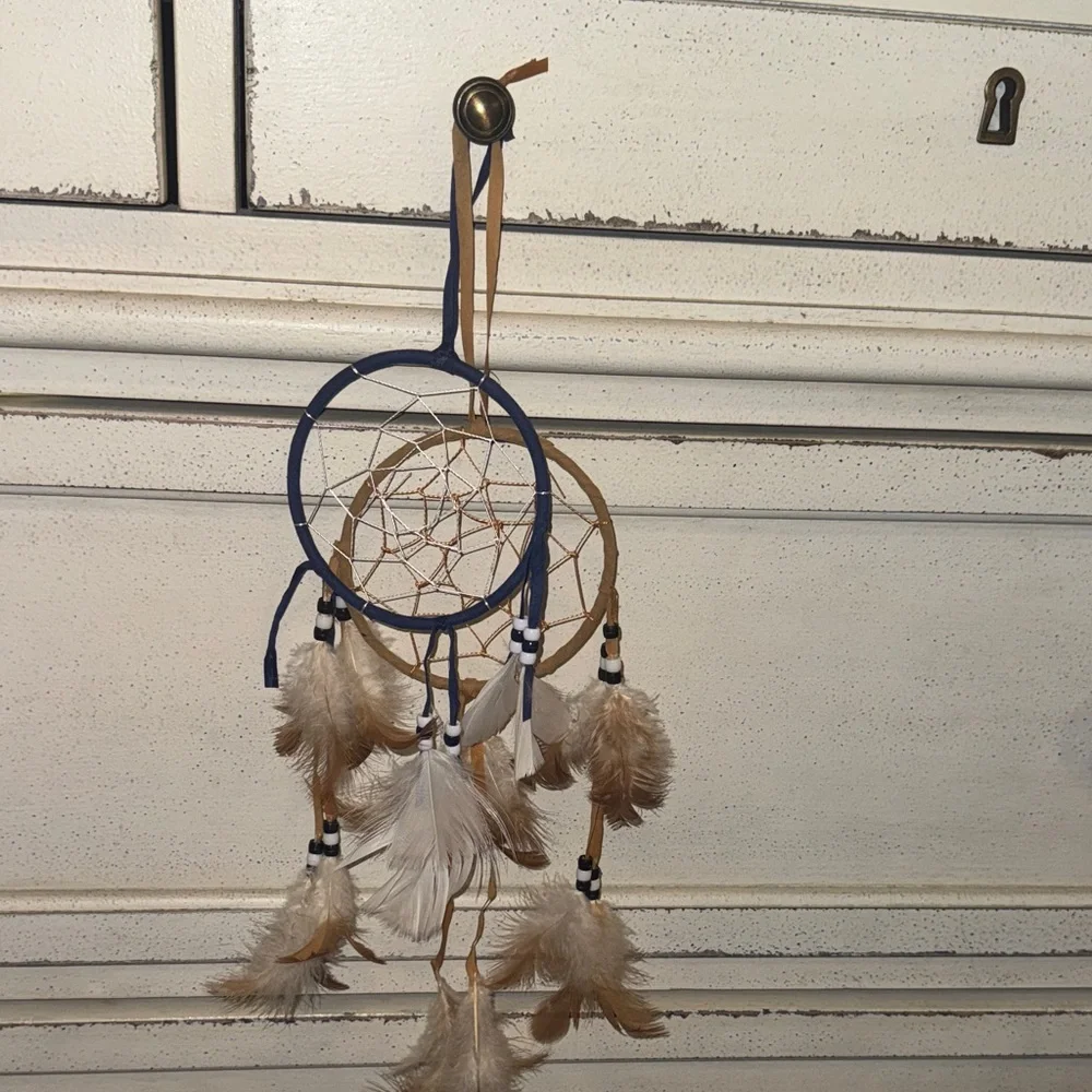 Blue and Tan Dreamcatcher Wall Decor